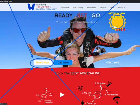 How do I book a tandem skydive?